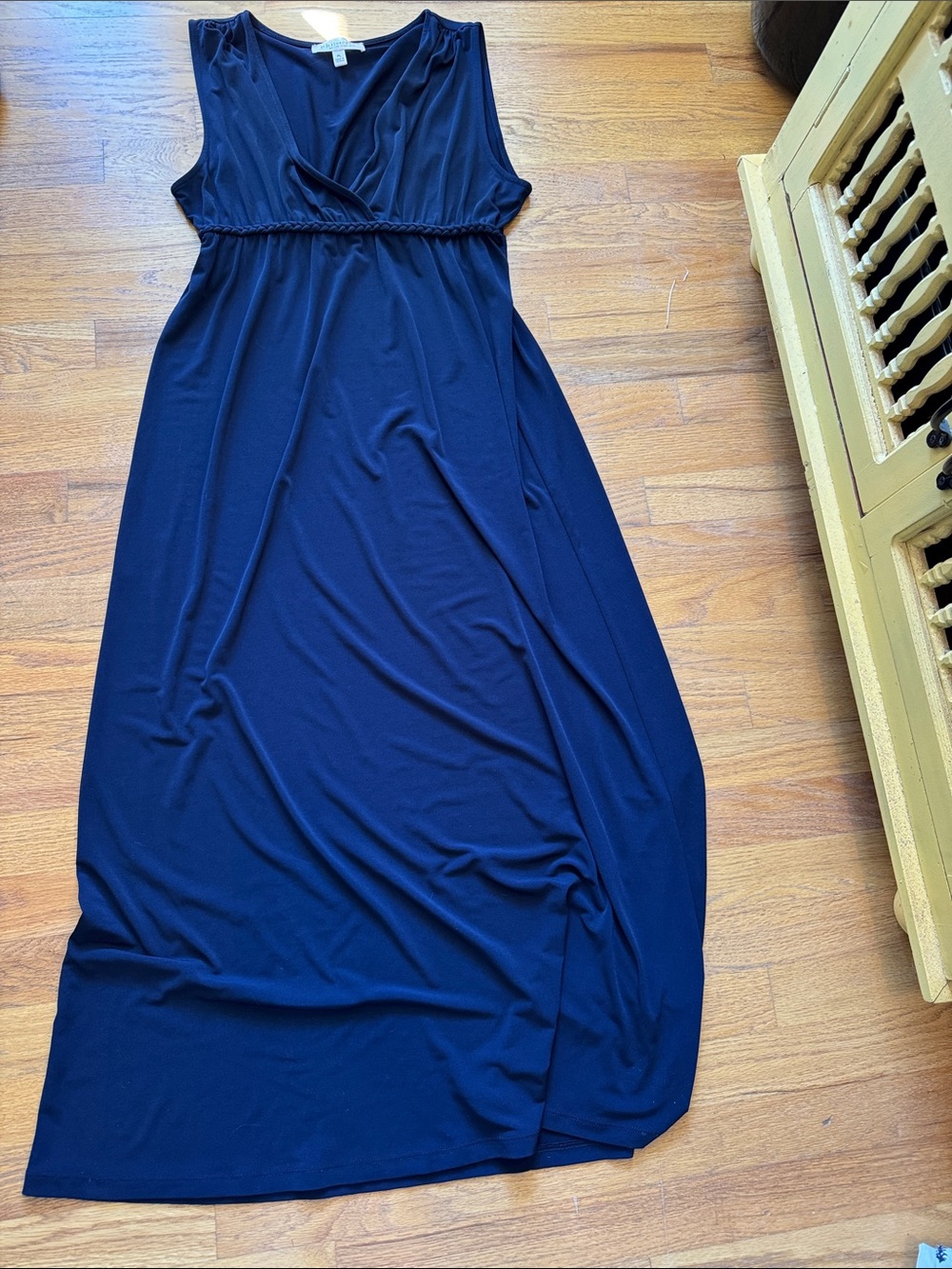 Philosophy Navy Sleeveless V-Neck Maxi Dress